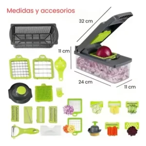 Picador rallador de verduras 22 piezas
