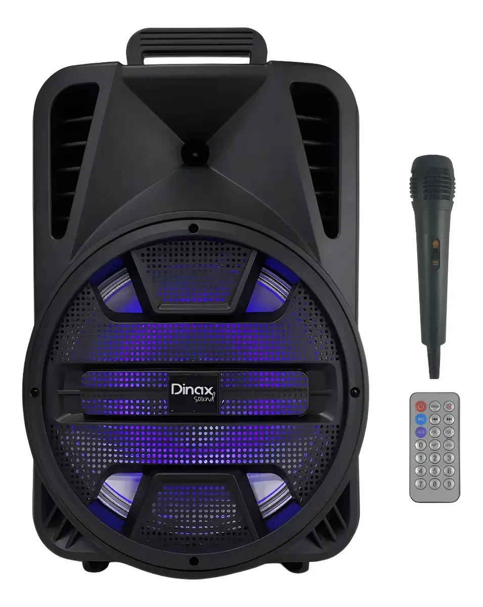 Parlante Bluetooth 12 Pulgadas Dinax Negro - Imagen 3