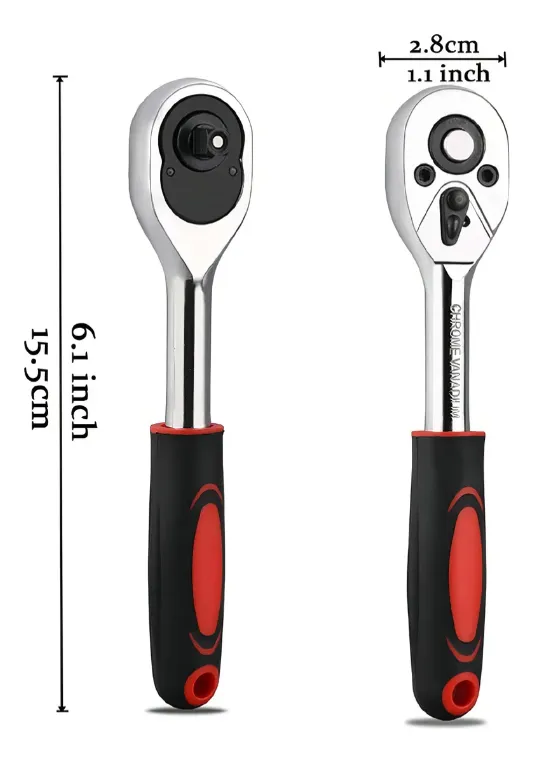 Kit Juego De Llave Tubo Set Maletin 53 Piezas Negro - Imagen 3