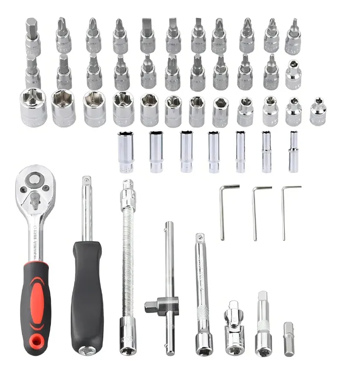Kit Juego De Llave Tubo Set Maletin 53 Piezas Negro - Imagen 2